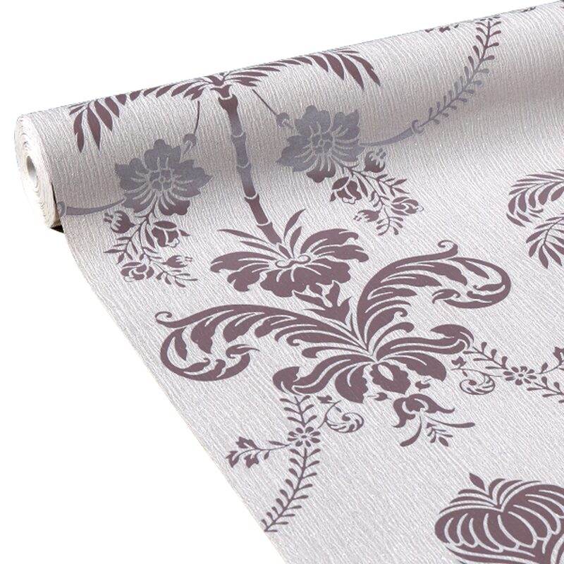 Papier peint intissé LA PALMA coloris lilas rose
