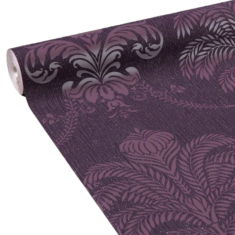 Papier peint intissé LA PALMA coloris mauve