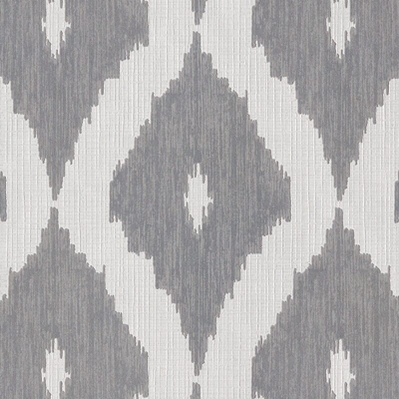 Papier peint intissé IKAT coloris gris perle