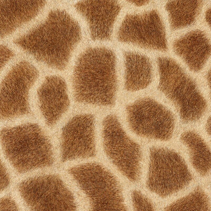 Papier peint intissé GIRAFE MASAÏ coloris caramel