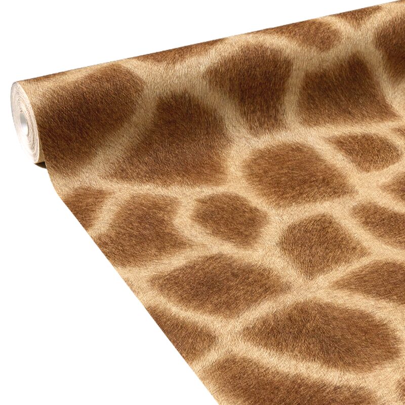 Papier peint intissé GIRAFE MASAÏ coloris caramel
