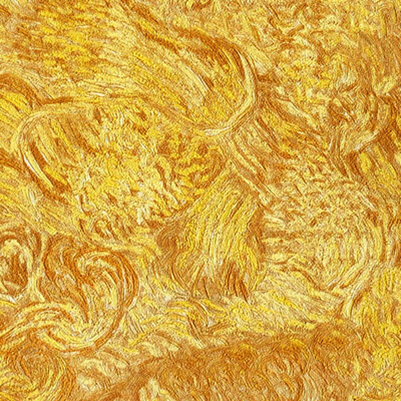 Papier peint intissé VAN GOGH WHEATFIELD coloris blé d'or