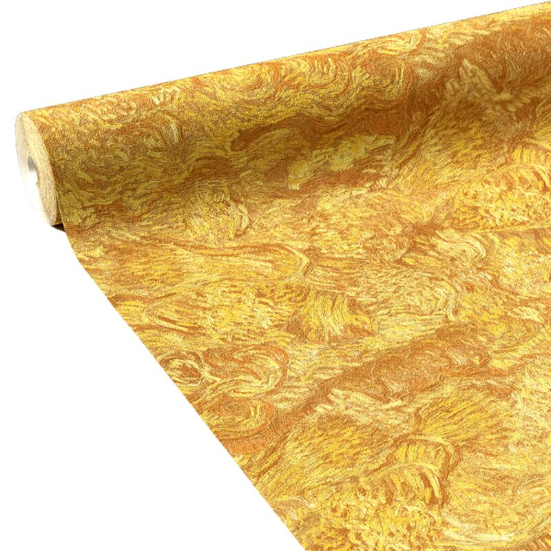 Papier peint intissé VAN GOGH WHEATFIELD coloris blé d'or