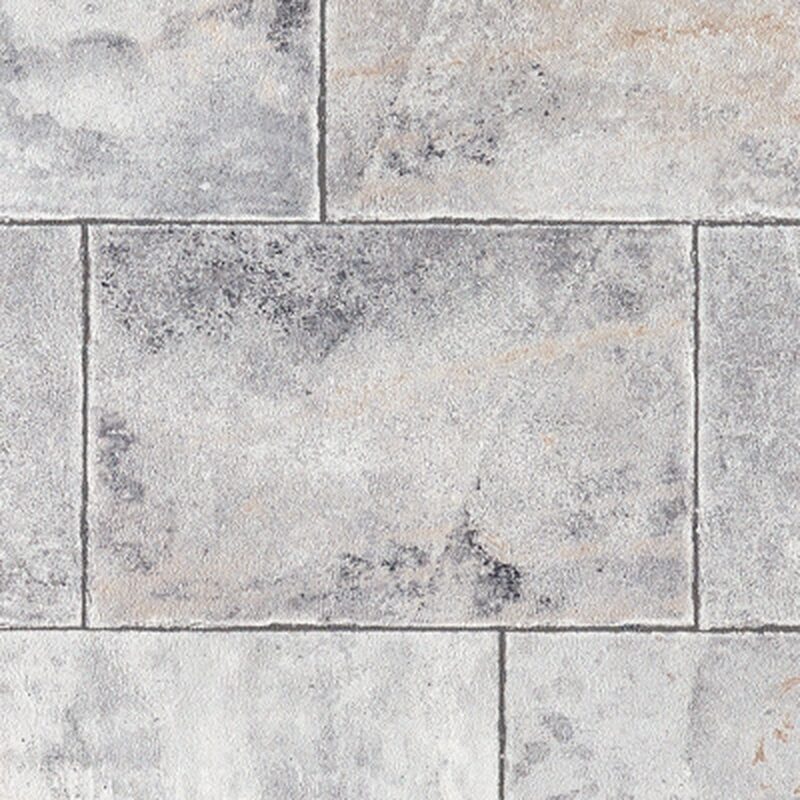 Papier peint intissé CONCRETE BLOCK coloris Gris clair