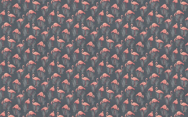 Papier peint vinyle LAGOON coloris Gris clair