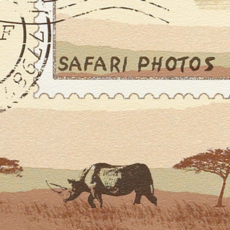 Frise SAFARI PHOTO coloris sable beige