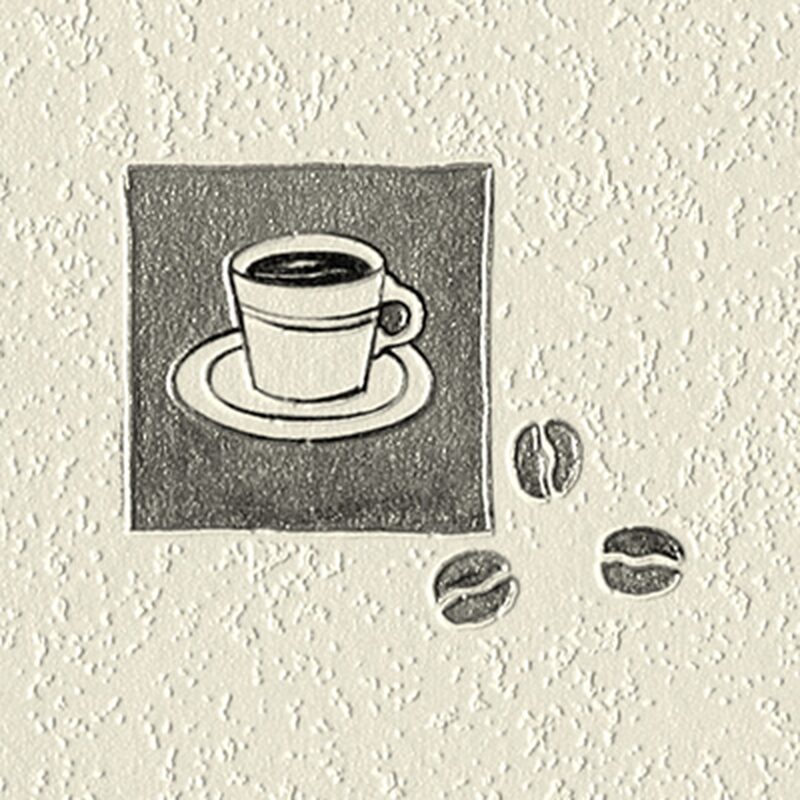 Papier peint vinyle EXPRESSO coloris blanc