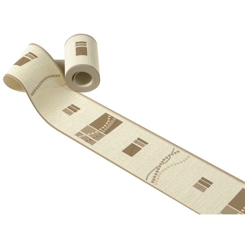 Frise vinyle SQUARE-SPOT coloris sable beige