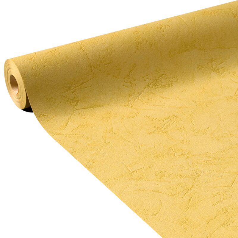 Papier peint intissé RAVENNE coloris jaune bouton d'or