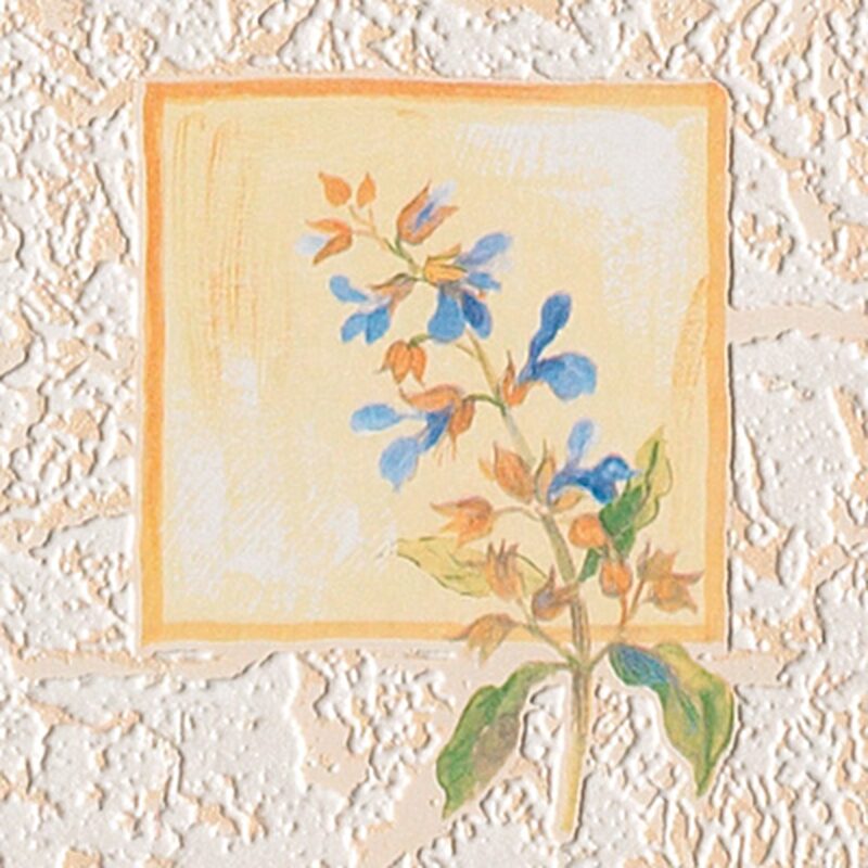 Papier peint vinyle MOULIN A VENT coloris beige saumoné