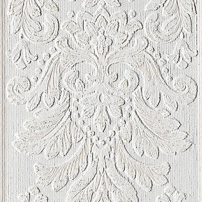 Papier peint vinyle PLESSY coloris blanc