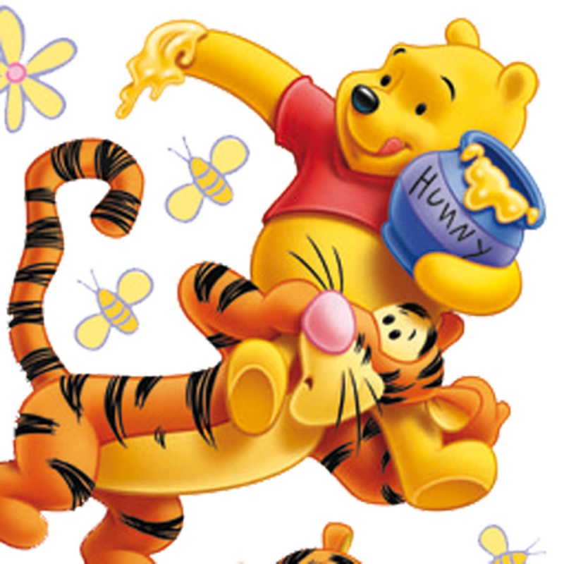 Sticker WINNIE coloris abricot