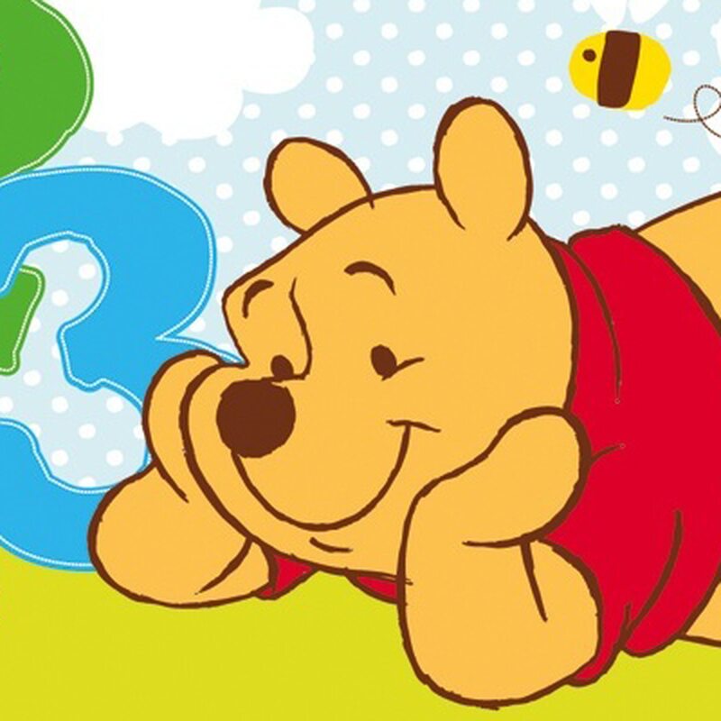 Sticker en relief WINNIE coloris abricot