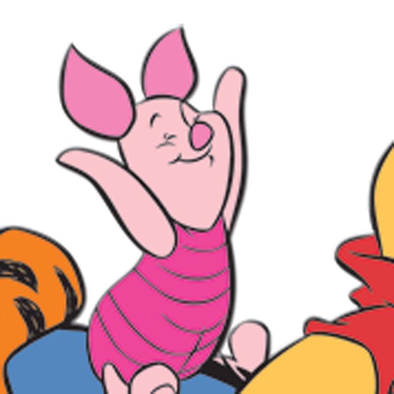 Sticker en relief WINNIE coloris abricot