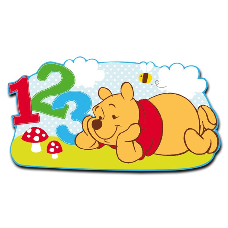 Sticker en relief WINNIE coloris abricot