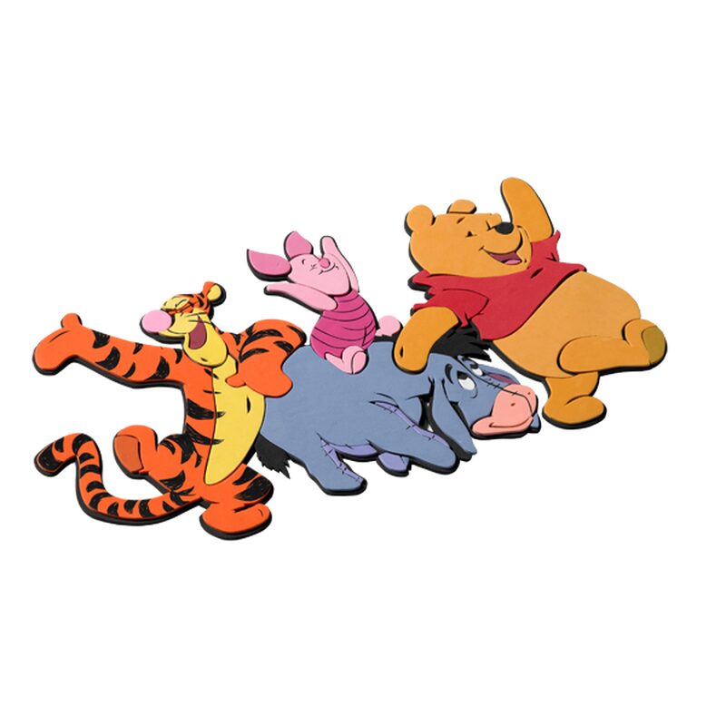 Sticker en relief WINNIE coloris abricot