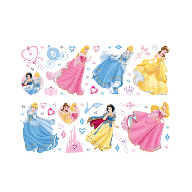 Sticker PRINCESS DISNEY coloris rose guimauve