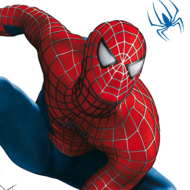 Sticker SPIDERMAN coloris rouge vif