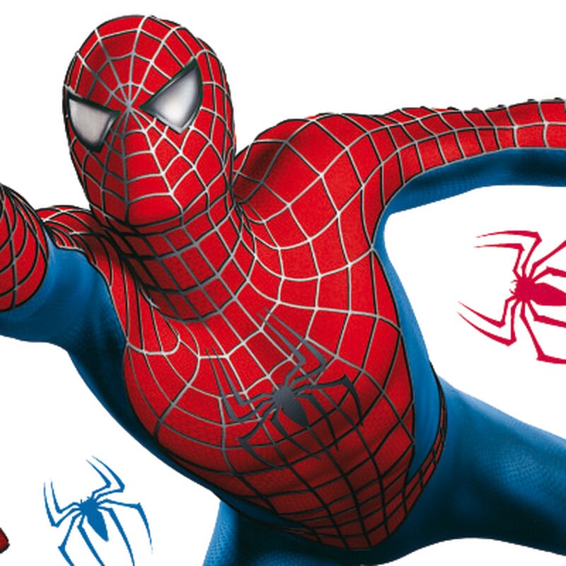 Sticker SPIDERMAN coloris rouge vif