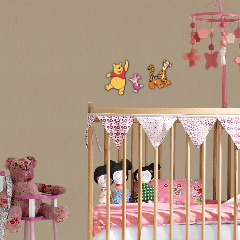 Sticker en relief WINNIE coloris abricot