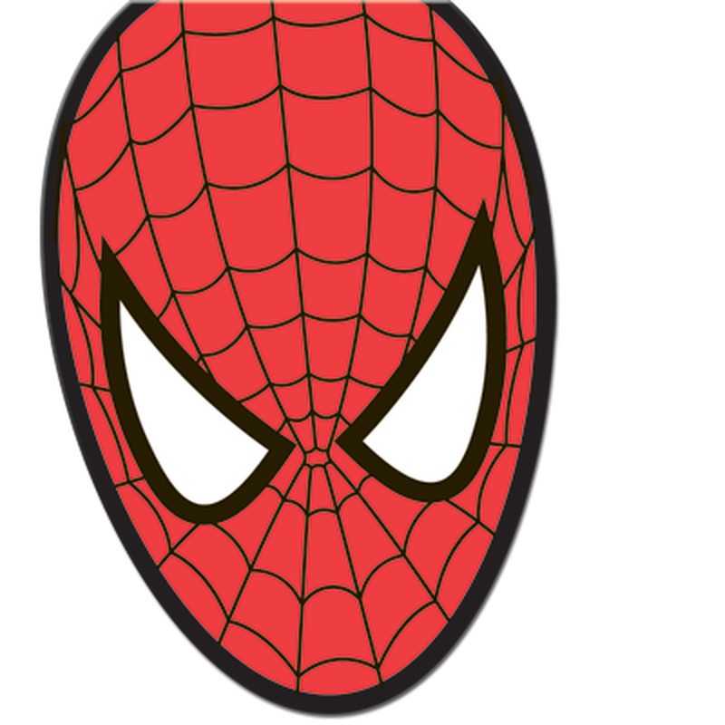 Sticker en relief SPIDERMAN coloris rouge vif