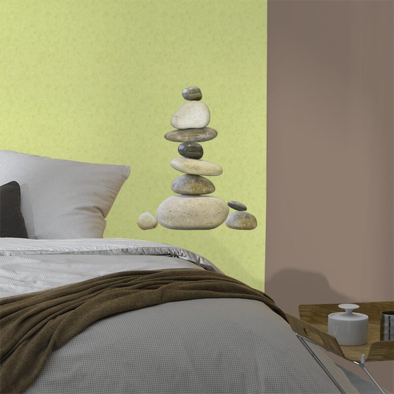 Sticker GALET coloris gris galet