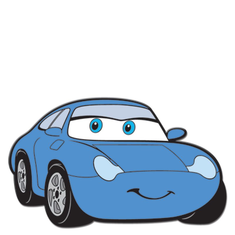 Sticker en relief CARS coloris bleu jean