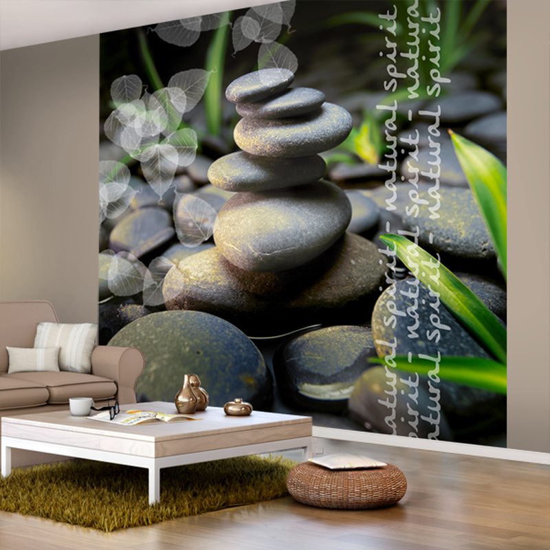 Papier peint panoramique XL STONE RIVER 250 x 250 cm