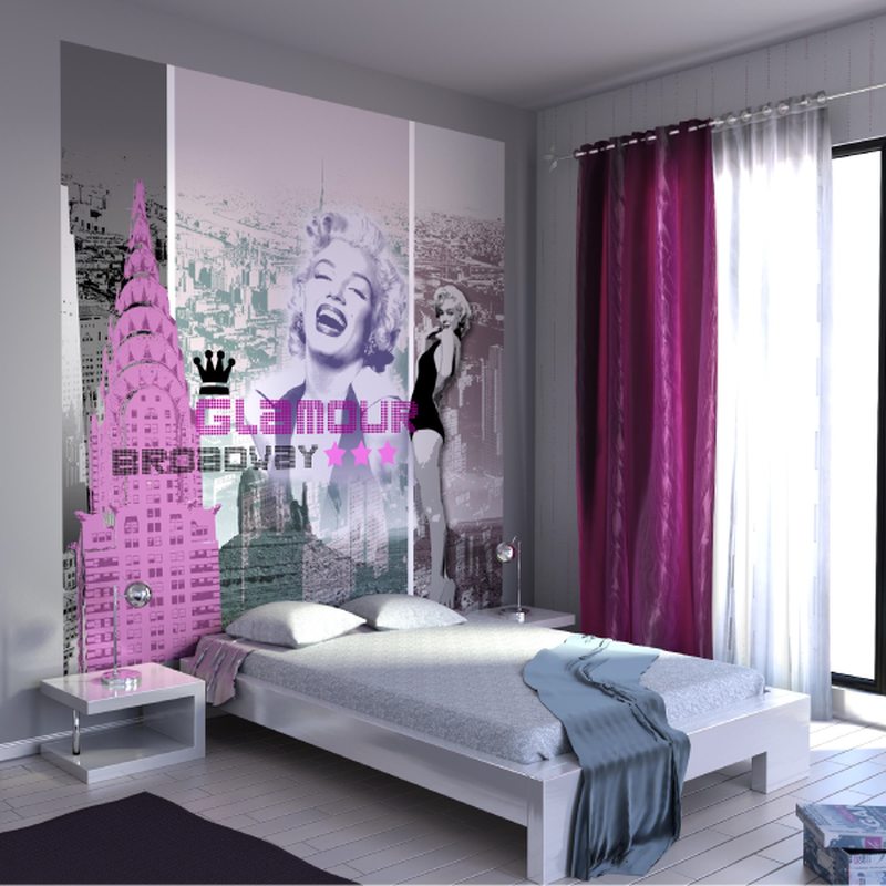 Papier peint panoramique XL MARILYN GLAMOUR 250 x 250 cm