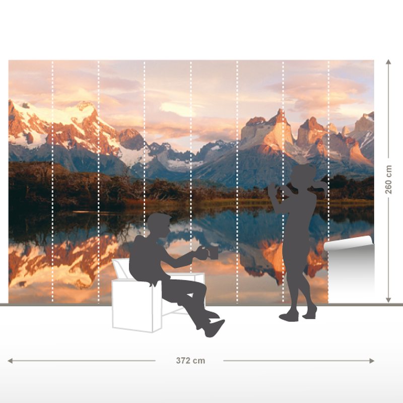 Papier peint panoramique XXL LANDSCAPE OF MOUNTAIN 372 x 260 cm