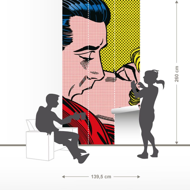 Papier peint panoramique L KISS 139,5 x 260 cm