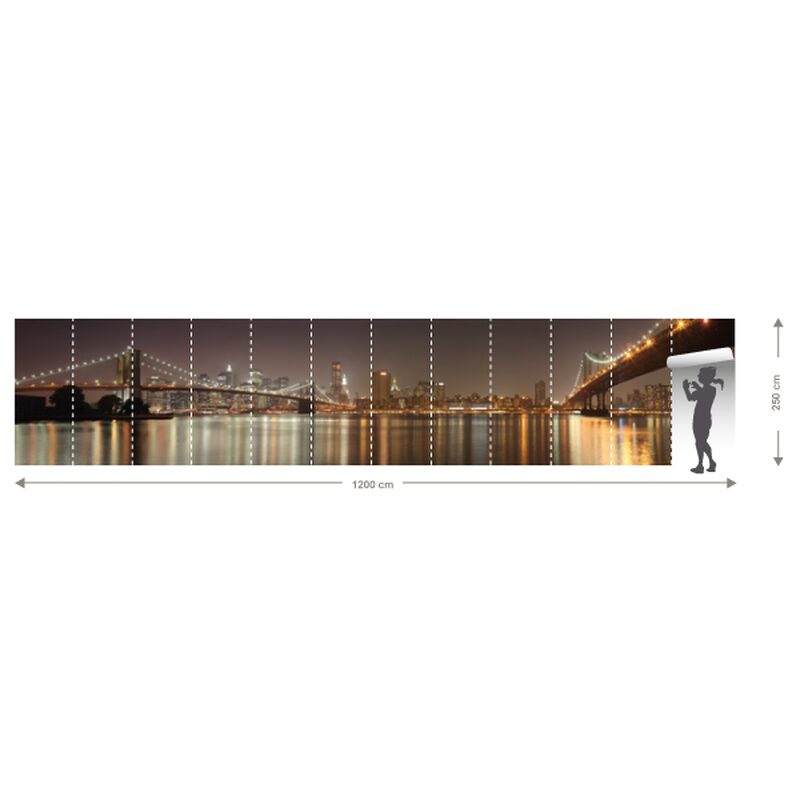 Papier peint panoramique XXXL MANHATTAN PANORAMIC 1200 x 250 cm