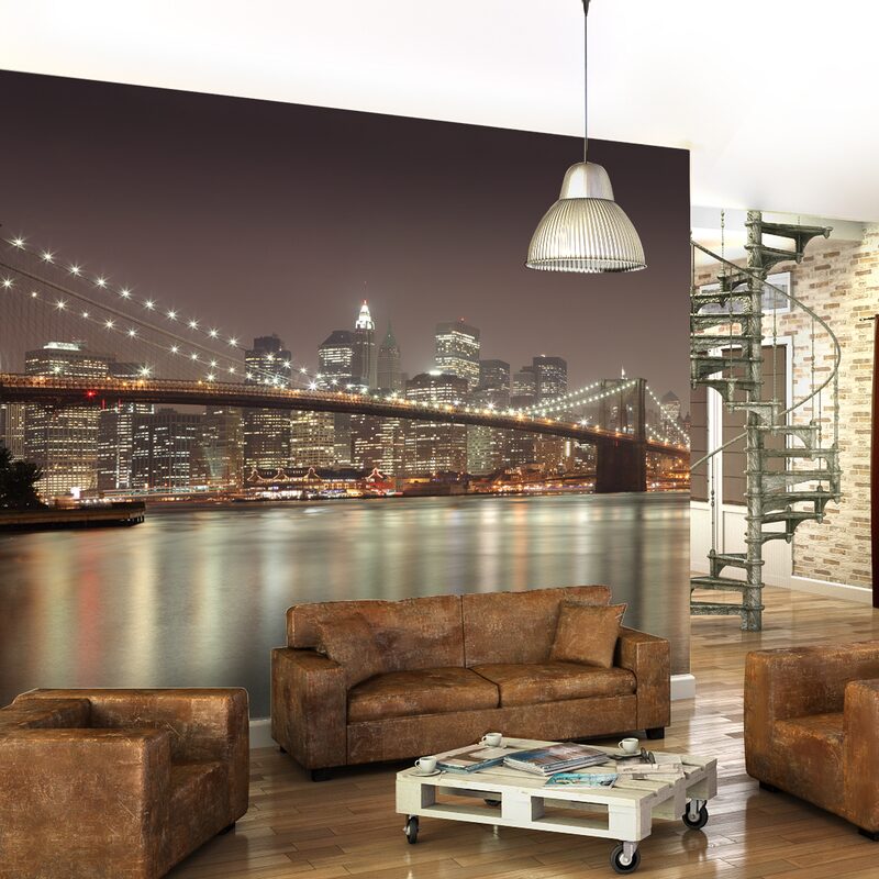 Papier peint panoramique XXL BROOKLYN BRIDGE 400 x 250 cm