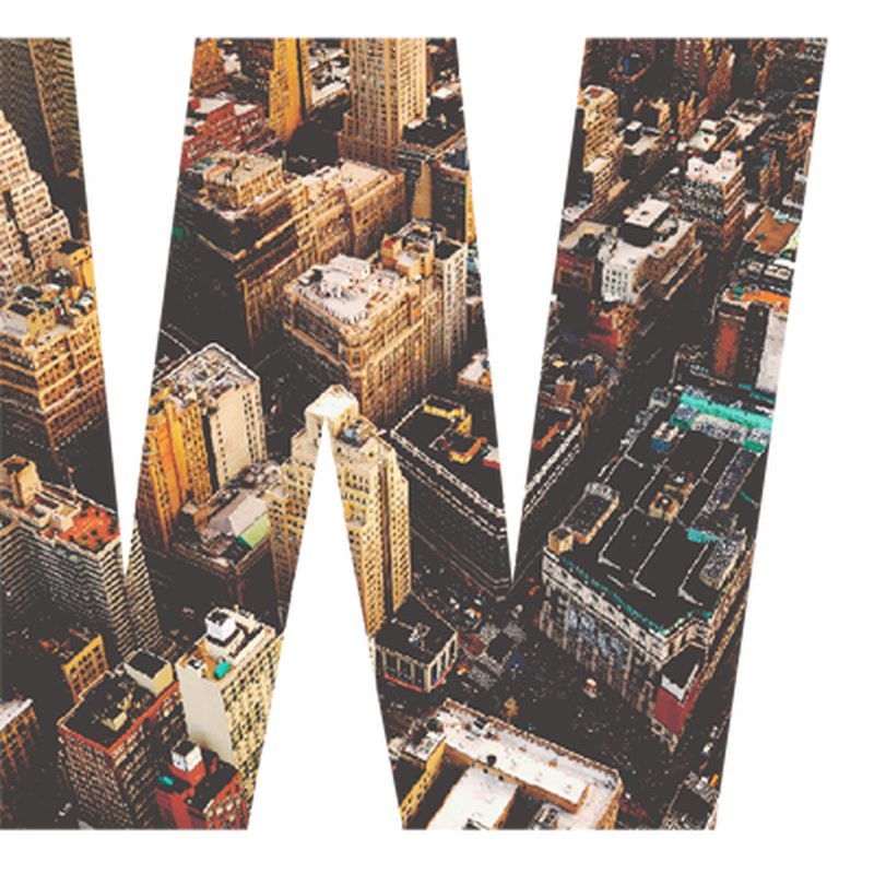 Sticker NEW YORK coloris gris acier