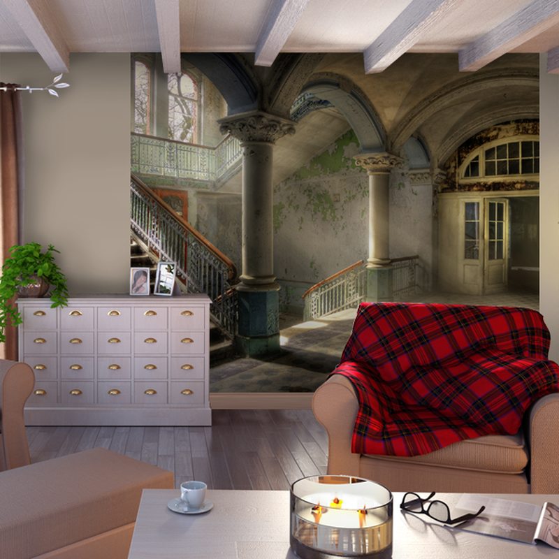 Papier peint panoramique XL VINTAGE VILLA HALL 300 x 250 cm