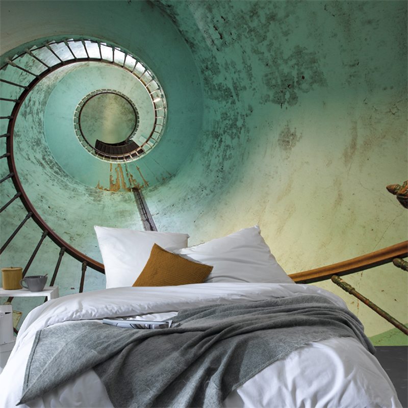 Papier peint panoramique XL SPIRAL STAIRCASE 300 x 250 cm