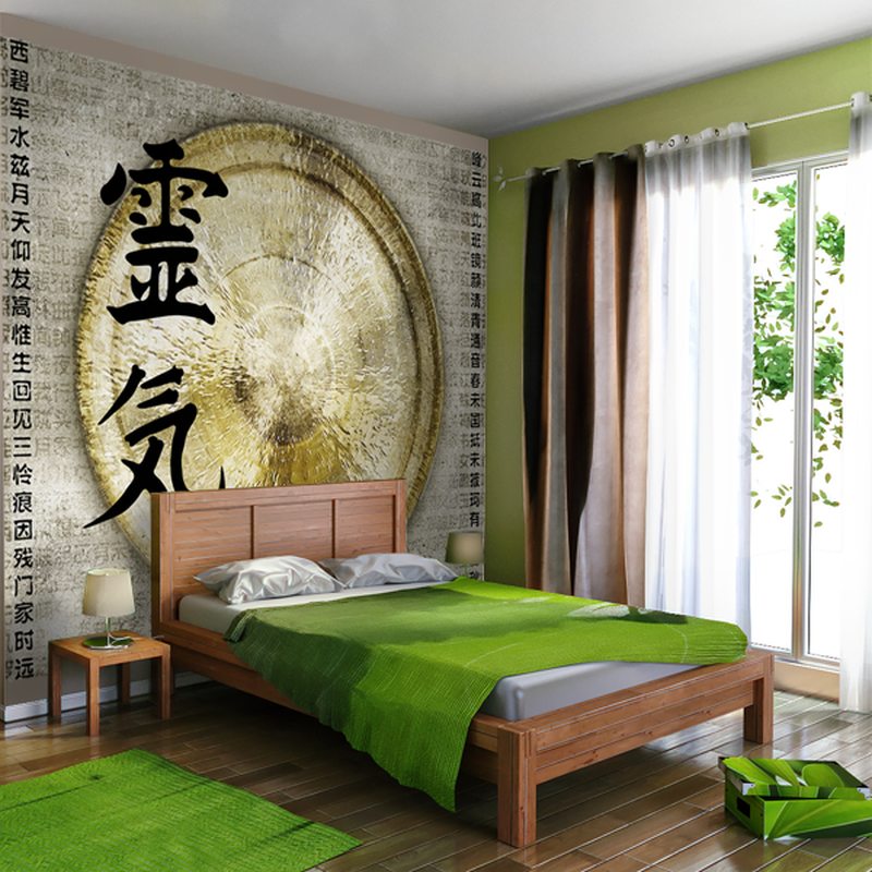 Papier peint panoramique XL ASIAN GONG 300 x 250 cm