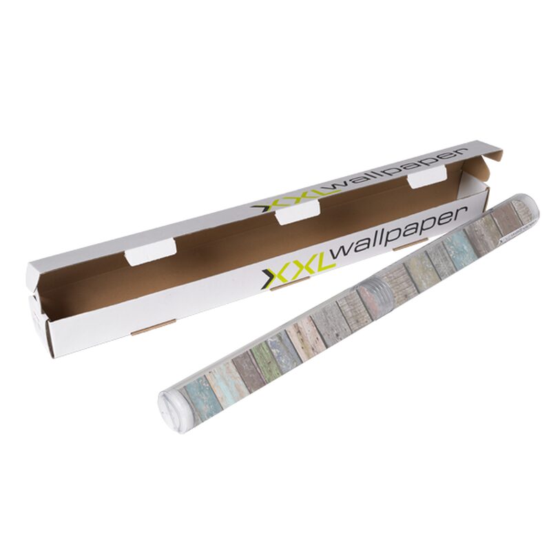 Papier peint panoramique XL COLORFUL WALL BOARDS 300 x 250 cm
