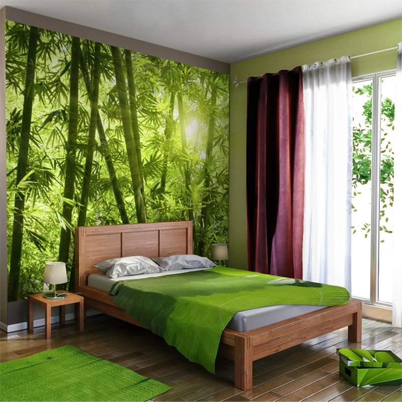 Papier peint panoramique XL BAMBOO FOREST 300 x 250 cm