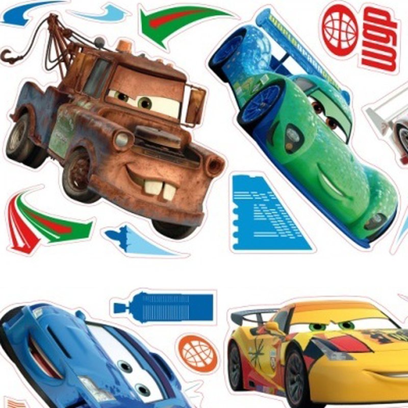 Sticker CARS 2 coloris multicolore