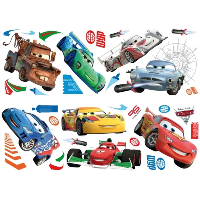 Sticker CARS 2 coloris multicolore