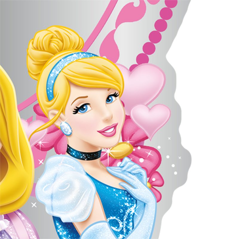 Sticker miroir PRINCESS coloris rose guimauve
