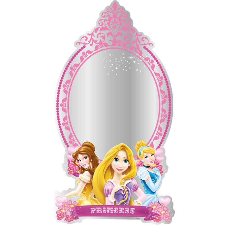 Sticker miroir PRINCESS coloris rose guimauve
