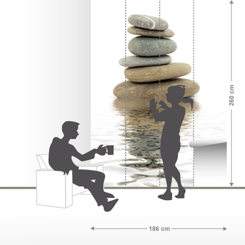 Papier peint panoramique L EQUILIBRE 186 x 260 cm