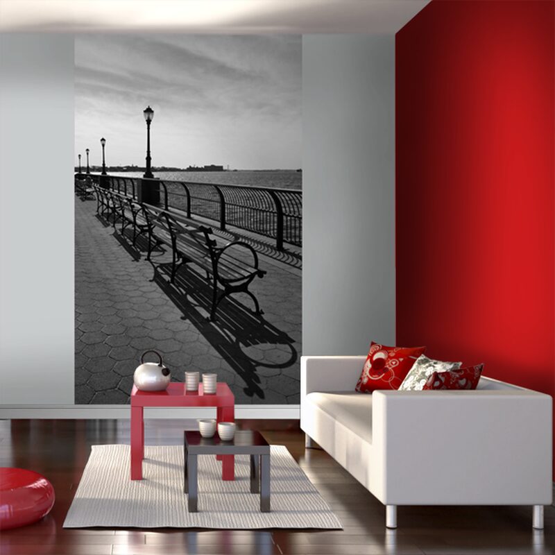 Papier peint panoramique L BANC PUBLIC NY 150 x 250 cm