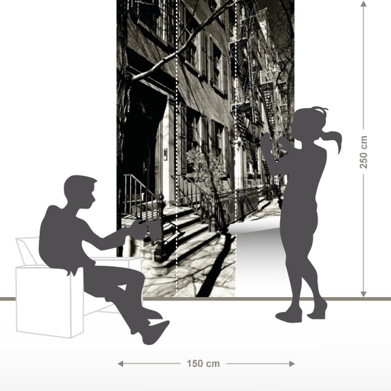 Papier peint panoramique L NEW YORK STAIRS EXIT 150 x 250 cm