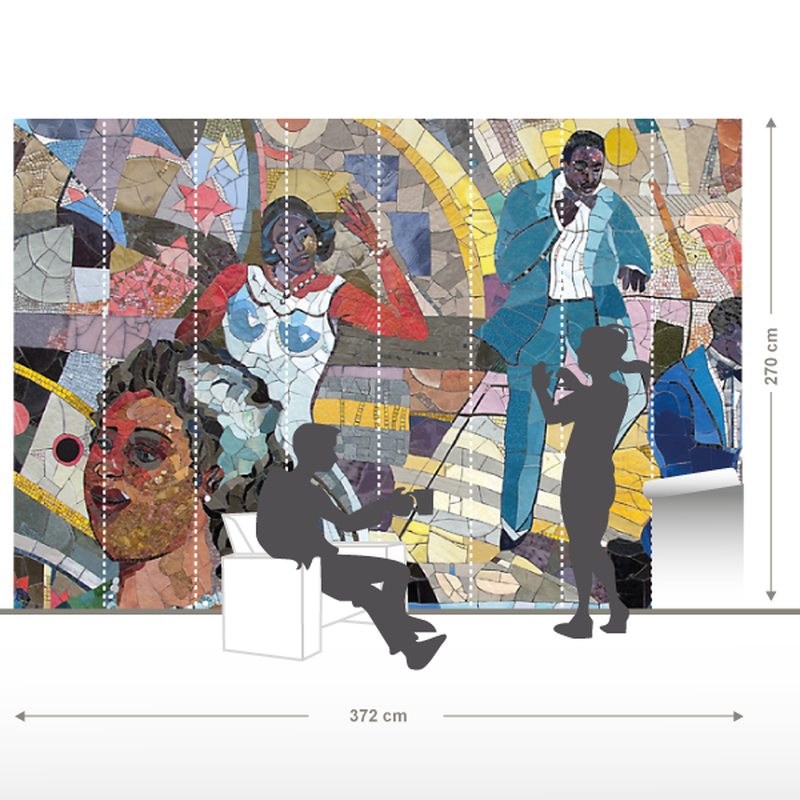 Papier peint panoramique XXL CUBANA CAFE 372 x 270 cm