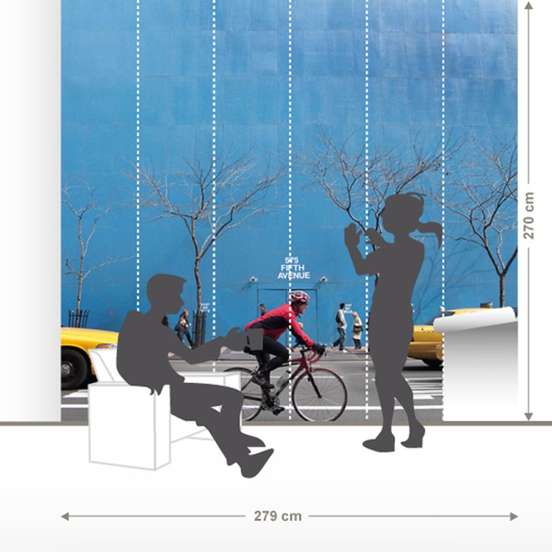 Papier peint panoramique XL 575 5TH AVENUE 279 x 270 cm