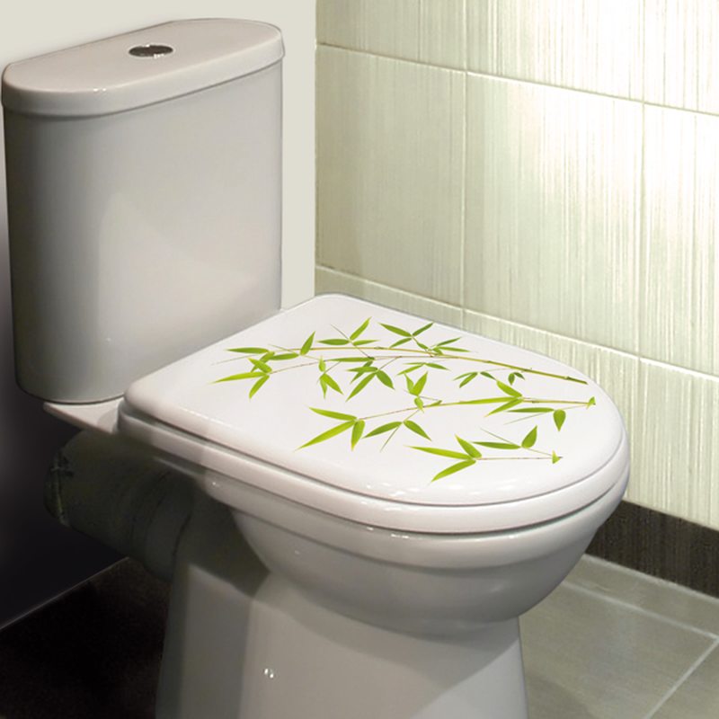 Sticker d'abattant WC BAMBOO coloris vert bambou
