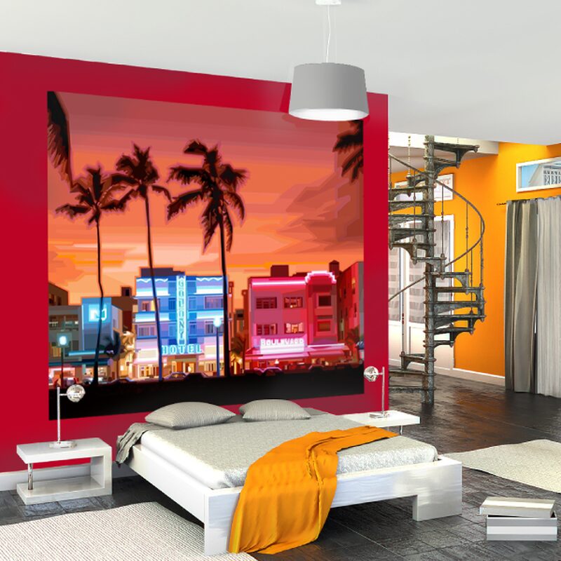 Papier peint panoramique XL BEACH BOULEVARD 300 x 250 cm